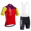 Fietskleding (Fietsshirt + Korte Koersbroek) 2025 Cofidis - Rood